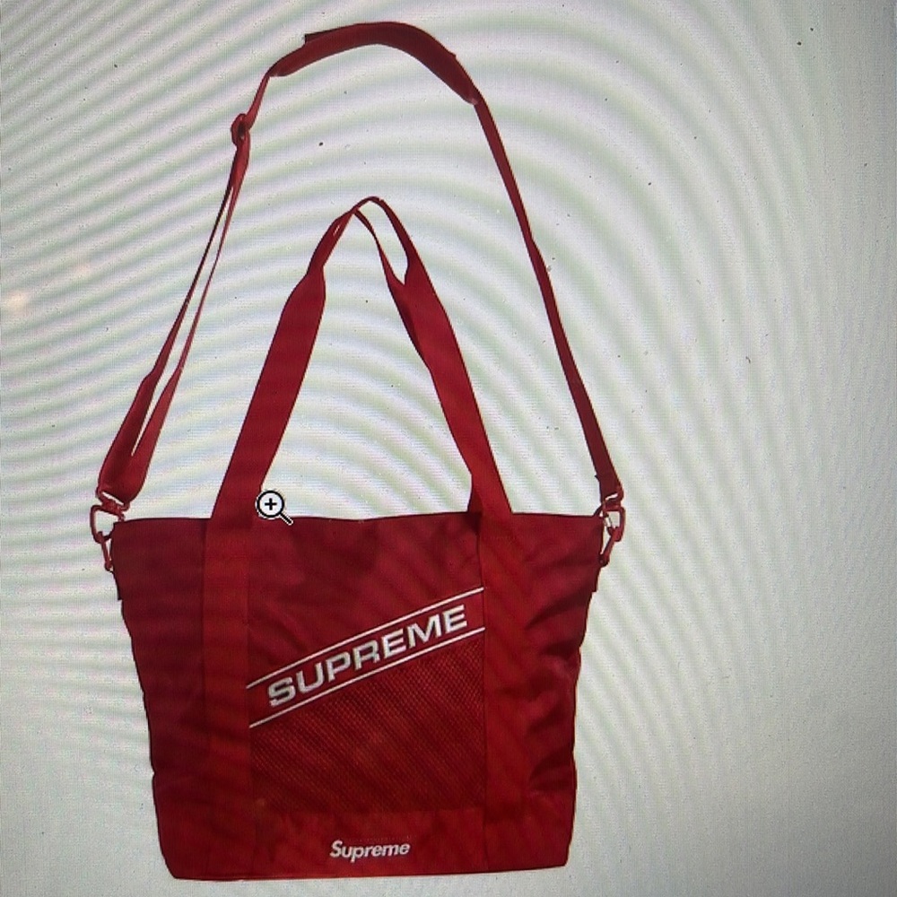 Supreme brand 3-D label logo, tote bag in sealed bag not opened not available